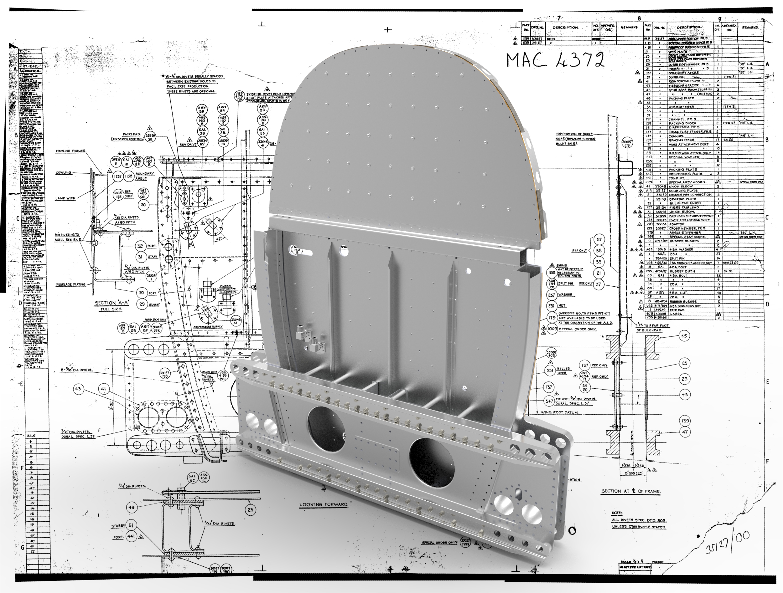 机翼翼梁的主要连接点